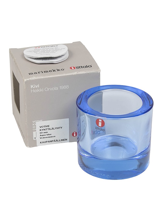 IITTALA/MARIMEKKO Kivi kynttilälyhty - vedensininen - Designsuosikit - 10105440510 - 0