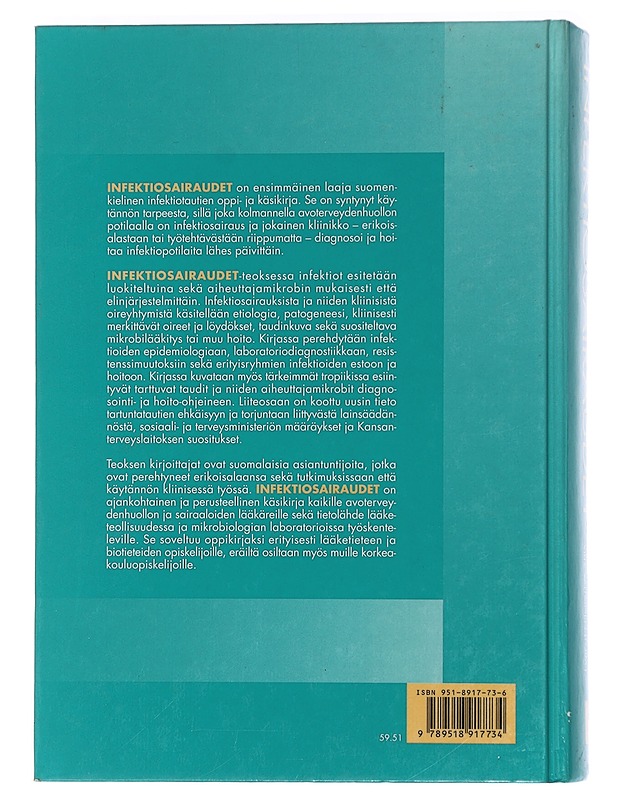 Infektiosairaudet - Eskola, Juhani - Tietokirjat ja oppaat - 10105440558 - 1