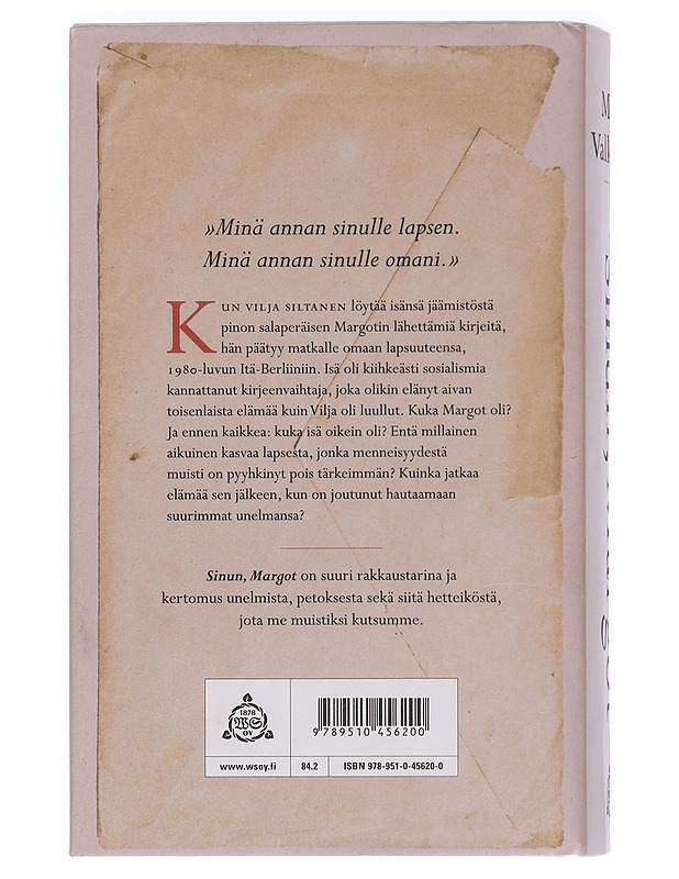 Sinun, Margot - Meri Valkama - Romaanit ja novellit - 10105440658 - 1