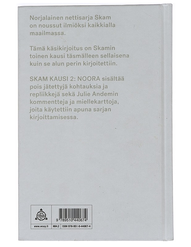 Skam. Kausi 2, Noora : alkuperäinen käsikirjoitus - Andem, Julie - Nuorten kirjat - 10105440677 - 1