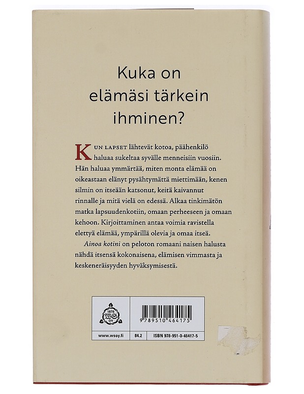 Ainoa kotini - Hanna Brotherus - Romaanit ja novellit - 10105440733 - 1