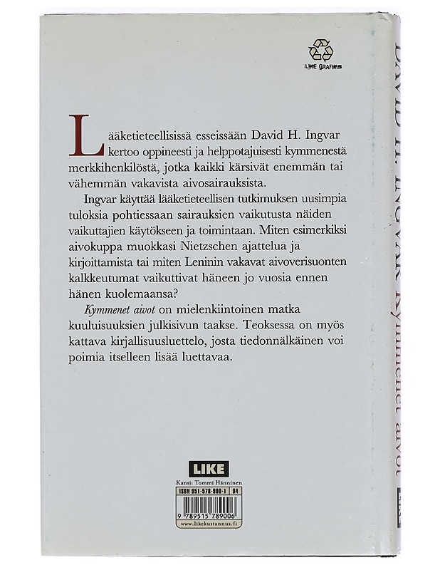 Kymmenet aivot - Ingvar, David H. - Elämäkerrat ja muistelmat - 10105440756 - 1