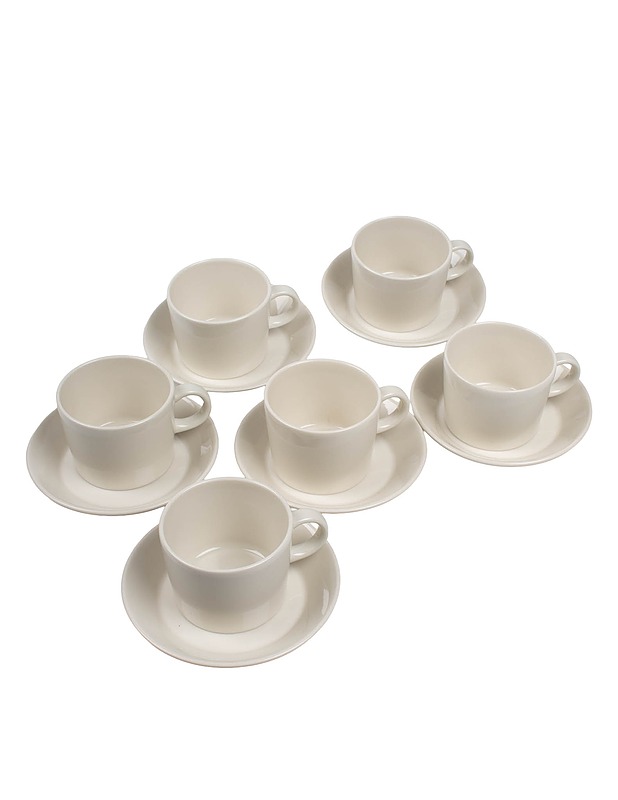 ARABIA Teema mokkakupit ja aluslautaset, 6 kpl - Designsuosikit - 10105440755 - 0