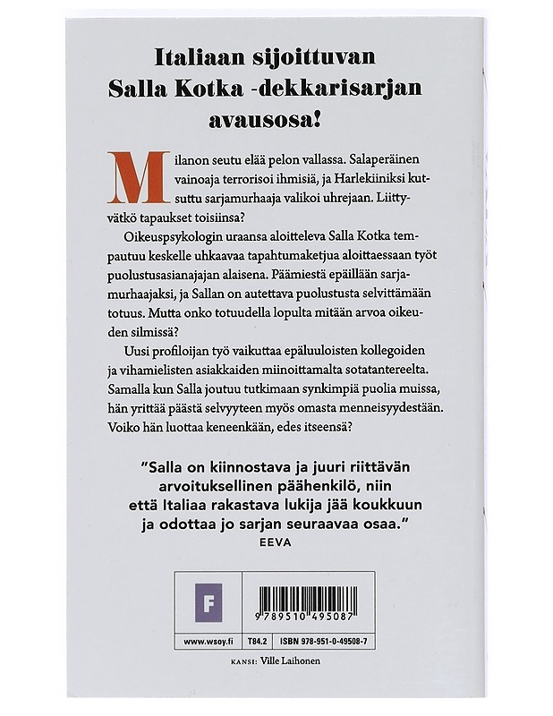 Italialainen peli - Vala, Vera - Jännitys ja dekkarit - 10105440754 - 1