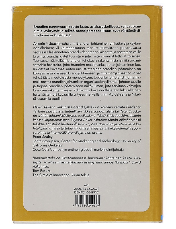 Brandien johtaminen - Aaker, David A. - Tietokirjat ja oppaat - 10105440772 - 1