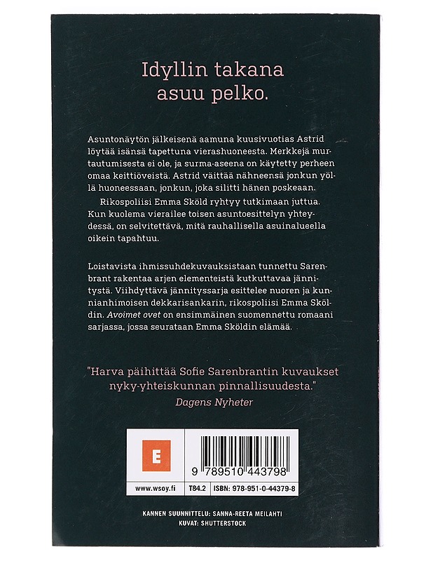 Avoimet ovet - Sarenbrant, Sofie - Romaanit ja novellit - 10105440792 - 1