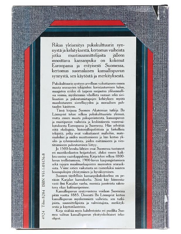 Kansanpuku ja kansallispuku - Bo Lönnqvist - Tietokirjat ja oppaat - 10105440801 - 1