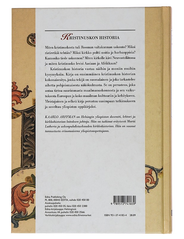 Kristinuskon historia - Arffman, Kaarlo - Historiakirjat - 10105440809 - 1
