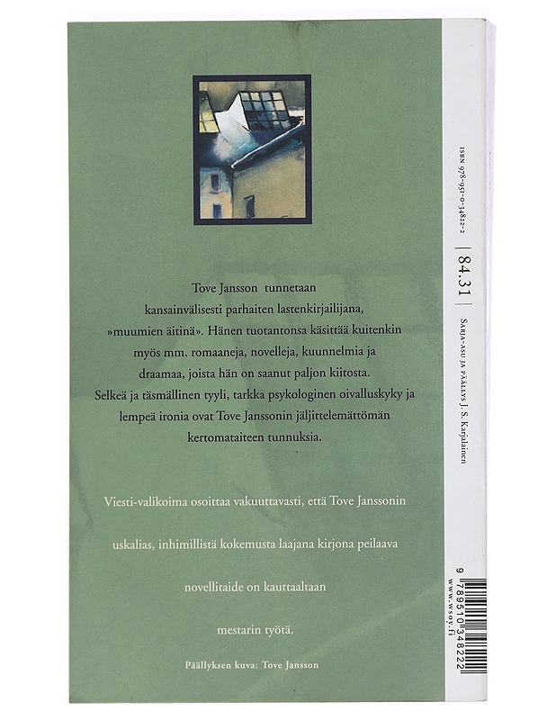 Viesti : valitut novellit 1971-1997 - Jansson, Tove - Romaanit ja novellit - 10105440819 - 1
