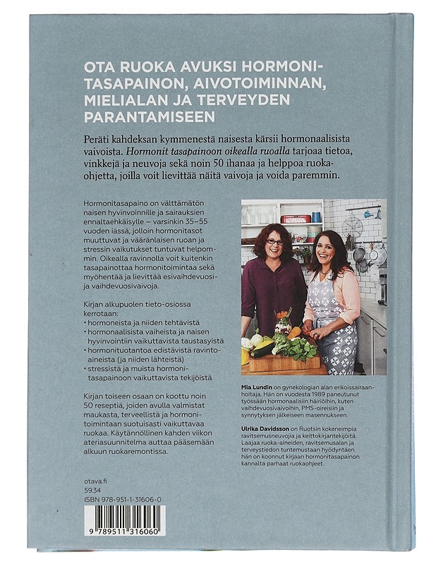 Hormonit tasapainoon oikealla ruoalla - Lundin, Mia - Tietokirjat ja oppaat - 10105440834 - 1