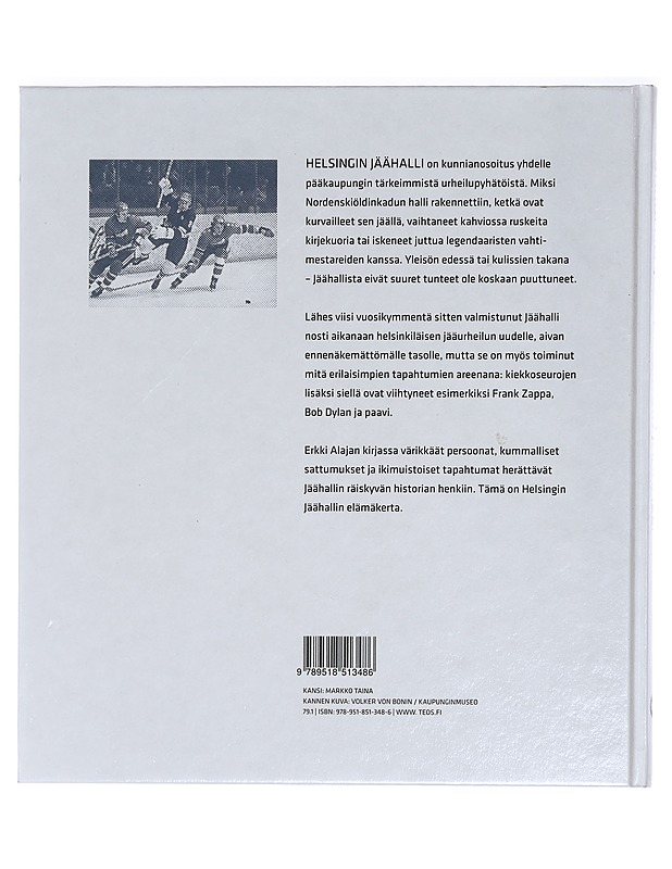 Helsingin Jäähalli - Erkki Alaja - Historiakirjat - 10105440890 - 1