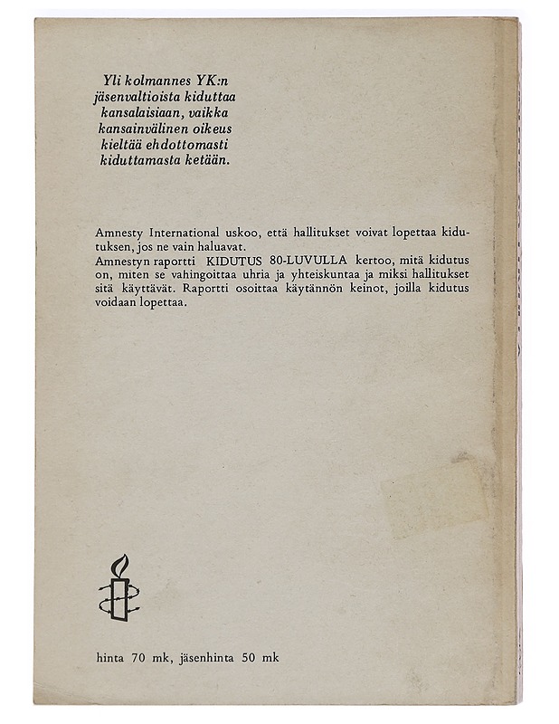 Kidutus 80-luvulla - Historiakirjat - 10105440893 - 1