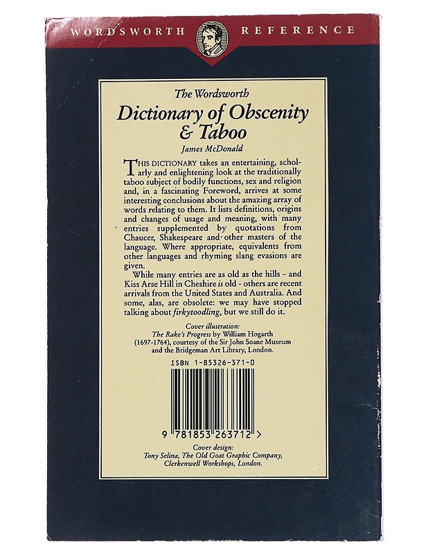 The Wordsworth dictionary of obscenity & taboo - James McDonald - Tietokirjat ja oppaat - 10105440929 - 1
