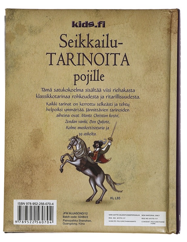 Seikkailutarinoita pojille - Sims, Lesley - Lastenkirjat - 10105440936 - 1