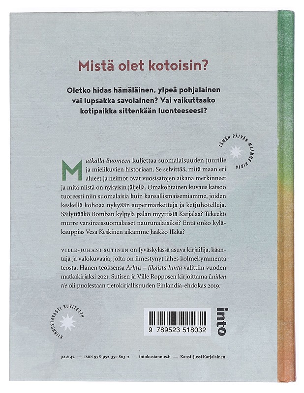 Matkalla Suomeen : tarinoita heimojen maasta - Ville-Juhani Sutinen - Kirja lahjaksi - 10105440950 - 1