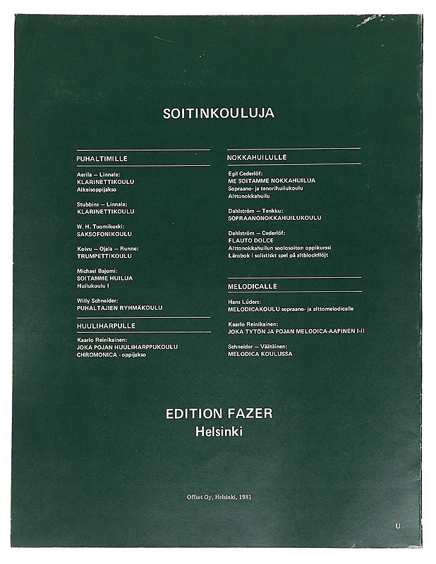 Trumpetti koulu - Uno Koivu - Musiikki- ja elokuvakirjat - 10105440999 - 1