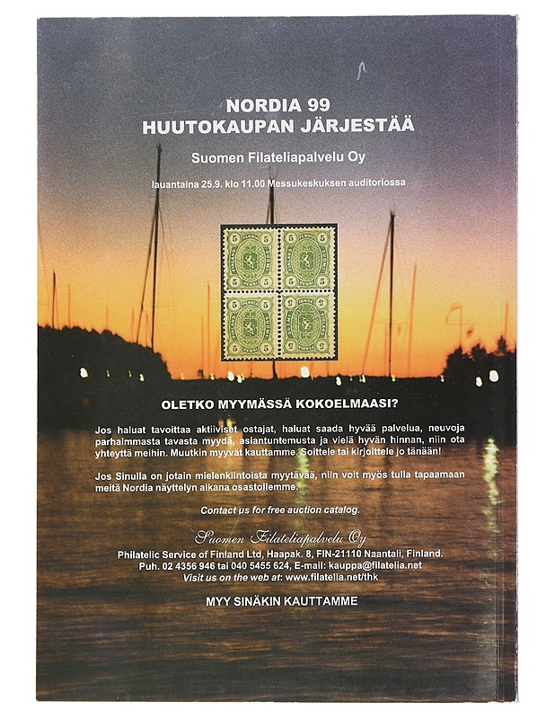 Nordia 99 : Pohjoismainen postimerkkinäyttely - Tietokirjat ja oppaat - 10105441003 - 1