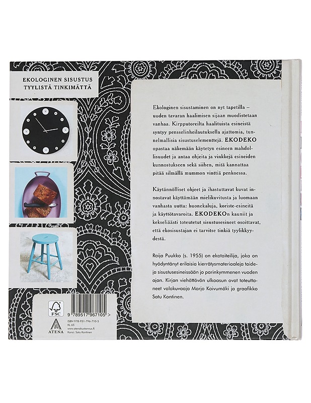 Ekodeko : sisusta kierrättäen - Puukko, Raija - Sisustuskirjat - 10105441013 - 1