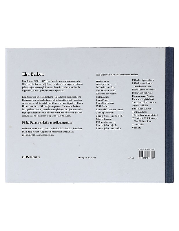Pikku Puten seikkailu mustikkametsässä - Beskow, Elsa - Lastenkirjat - 10105441032 - 1