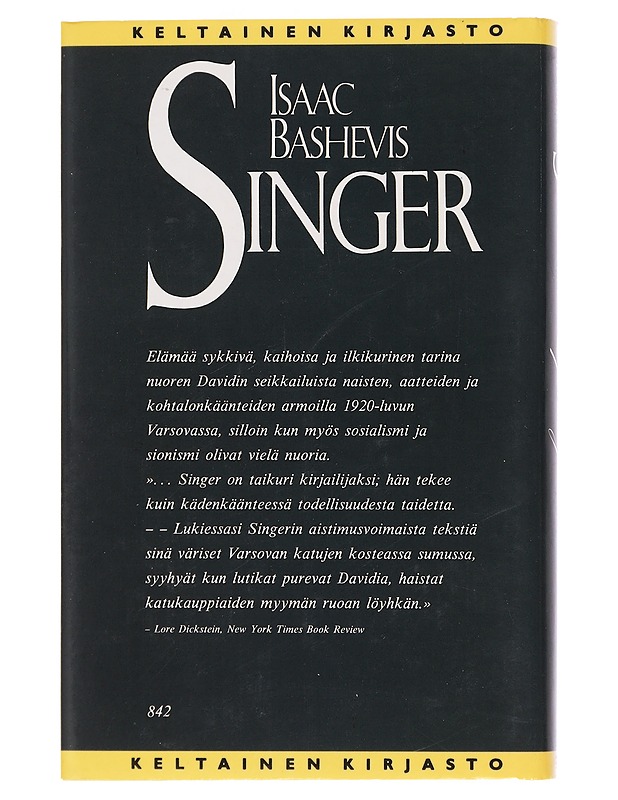 LUPAKIRJA - SINGER, ISAAC BASHEVIS - Romaanit ja novellit - 10105441067 - 1
