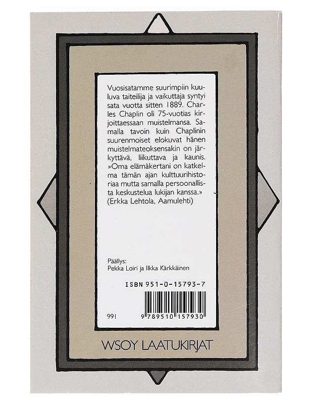 Oma elämäkertani - Charles Chaplin - Elämäkerrat ja muistelmat - 10105441072 - 1