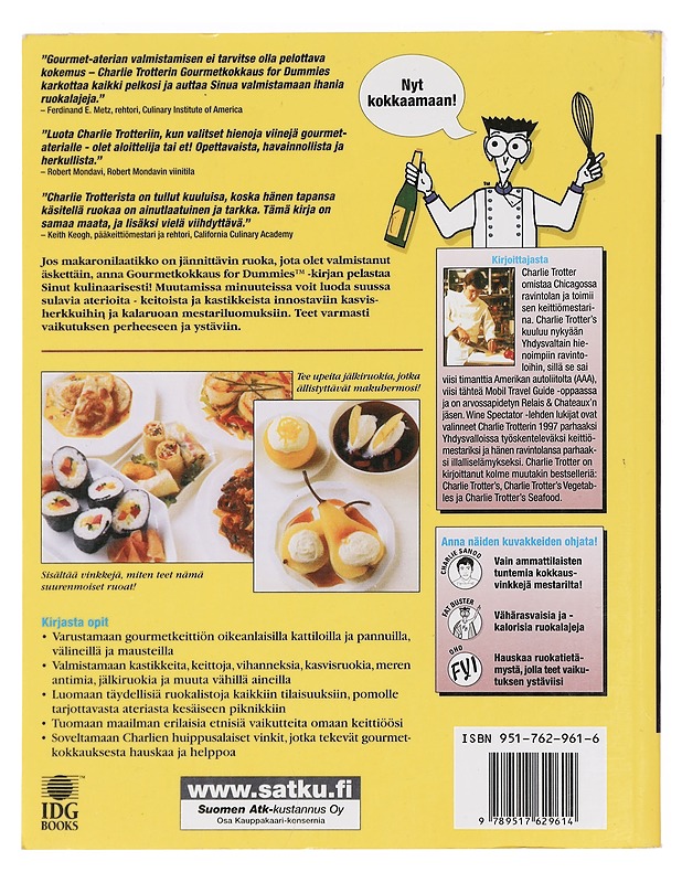 Gourmet-kokkaus for Dummies - Trotter, Charlie - Ruokakirjat - 10105441093 - 1