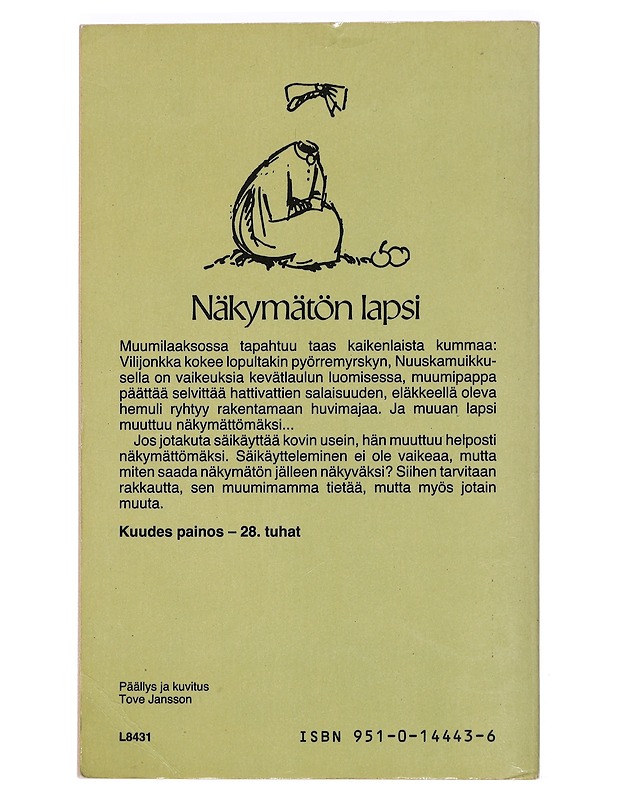 Näkymätön lapsi ja muita kertomuksia - Jansson, Tove - Lastenkirjat - 10105441134 - 1