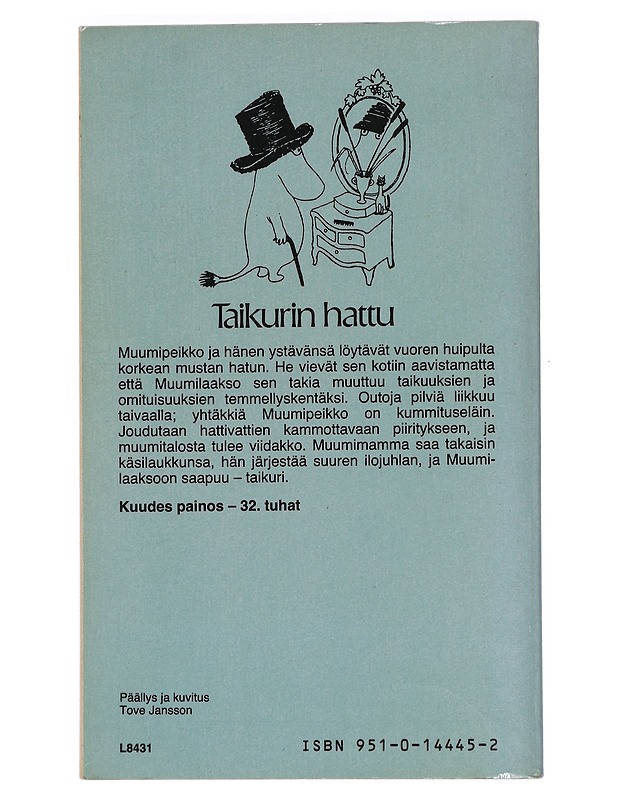 Taikurin hattu - Jansson, Tove - Lastenkirjat - 10105441140 - 1