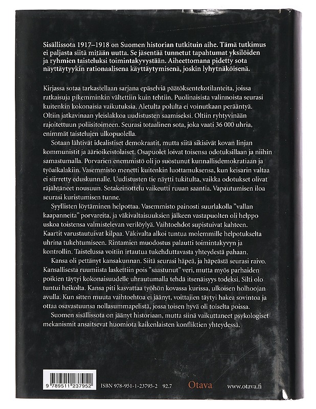 Sisällissodan psykohistoria - Siltala, Juha - Tietokirjat ja oppaat - 10105441204 - 1