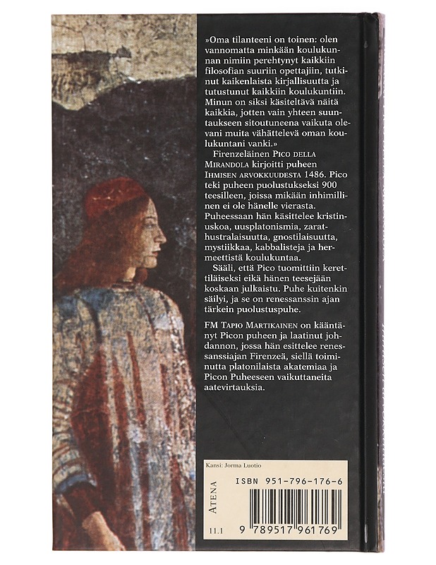 Ihmisen arvokkuudesta - Pico della Mirandola, Giovanni - Historiakirjat - 10105441260 - 1