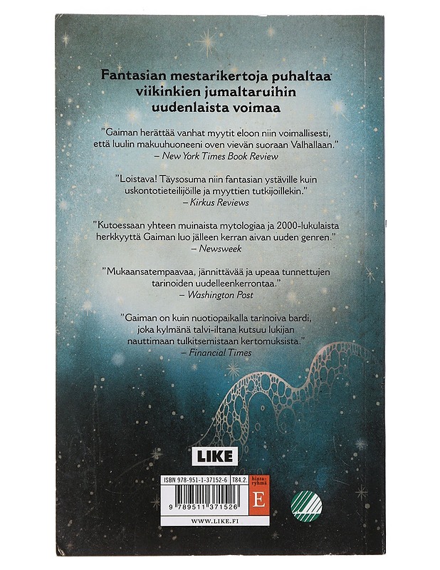 Pohjoisen mytologia - Gaiman, Neil - Fantasia- ja scifi - 10105441268 - 1