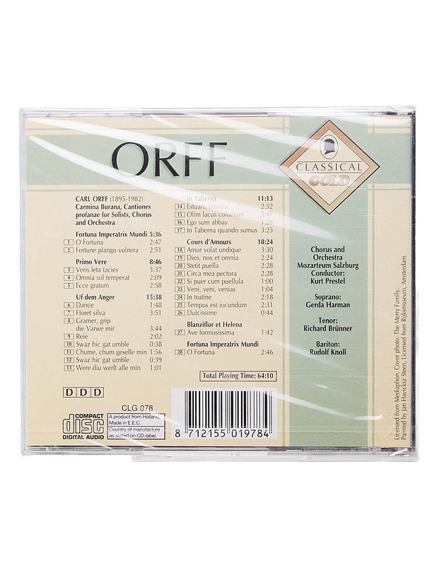 Orff - Carmina Burana - CD - CD-levyt - 10105441290 - 1
