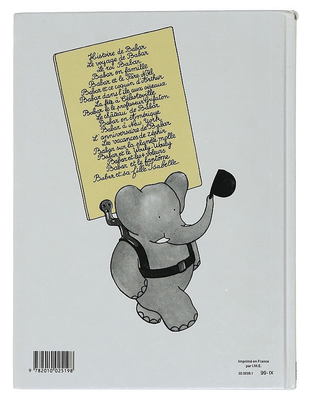 Histoire de Babar : le petit éléphant - Jean de Brunhoff - Lastenkirjat - 10105441302 - 1