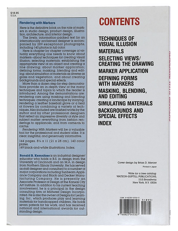 Rendering with markers - Ronald B. Kemnitzer - Tietokirjat ja oppaat - 10105441331 - 1