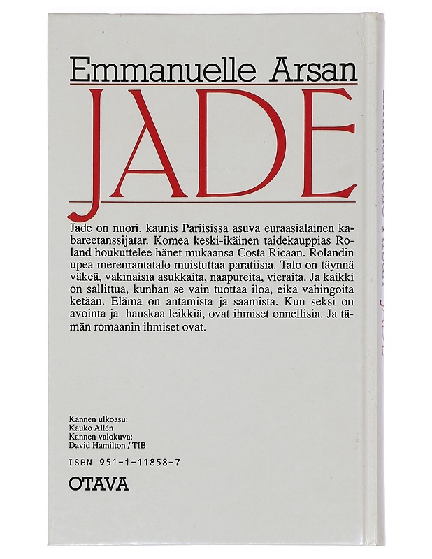 Emmanuelle Arsan : Jade - Kaunokirjallisuus - 10105441366 - 1