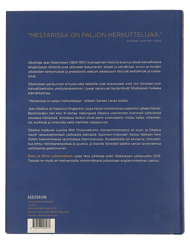 Jean Sibeliuksen pöydässä - Lehmusoksa, Risto - Elämäkerrat ja muistelmat - 10105441381 - 1