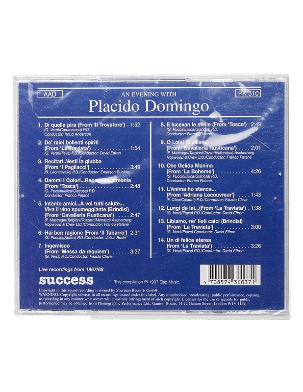 Placido Domingo - An Evening With Placido Domingo And Friends - CD - CD-levyt - 10105441385 - 1