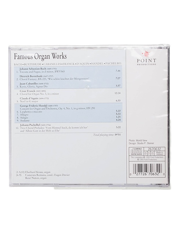 Eri Esittäjiä - Famous Organ Works - CD - CD-levyt - 10105441413 - 1