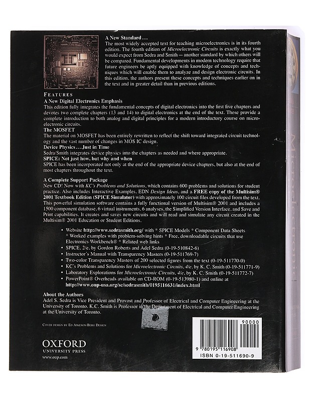 Microelectronic circuits - Sedra, Adel S. - Tietokirjat ja oppaat - 10105441423 - 1