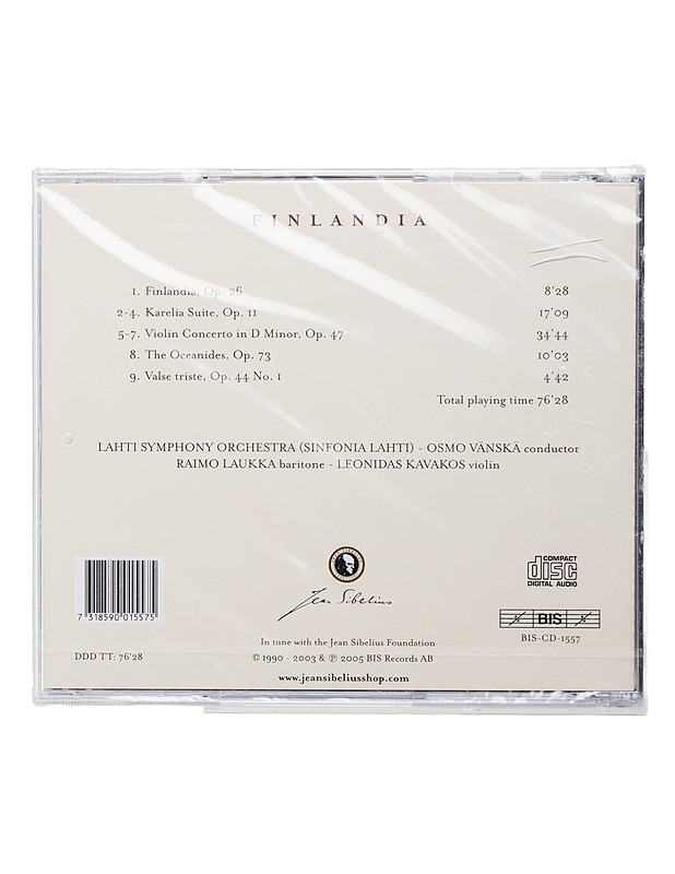 Jean Sibelius - Finlandia - CD - CD-levyt - 10105441441 - 1