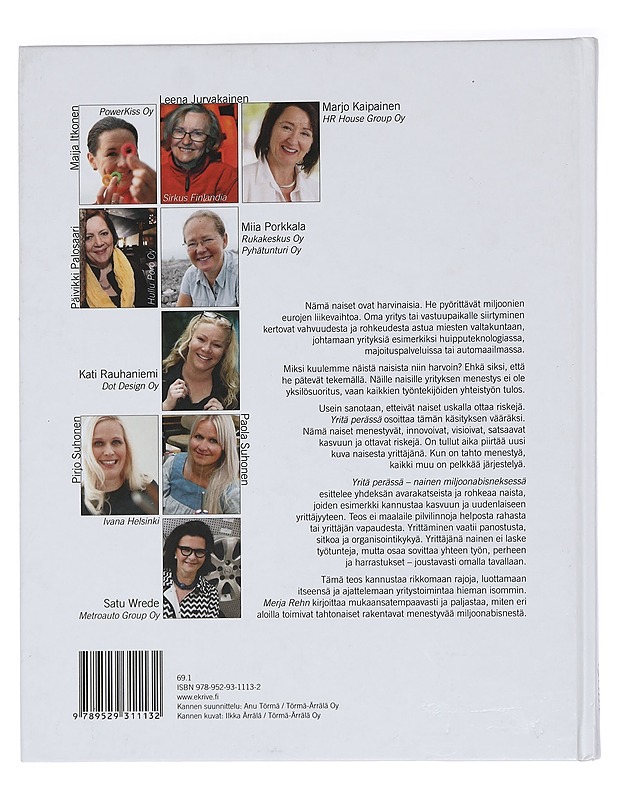 Yritä perässä : nainen miljoonabisneksessä - Merja Rehn - Elämäkerrat ja muistelmat - 10105441466 - 1