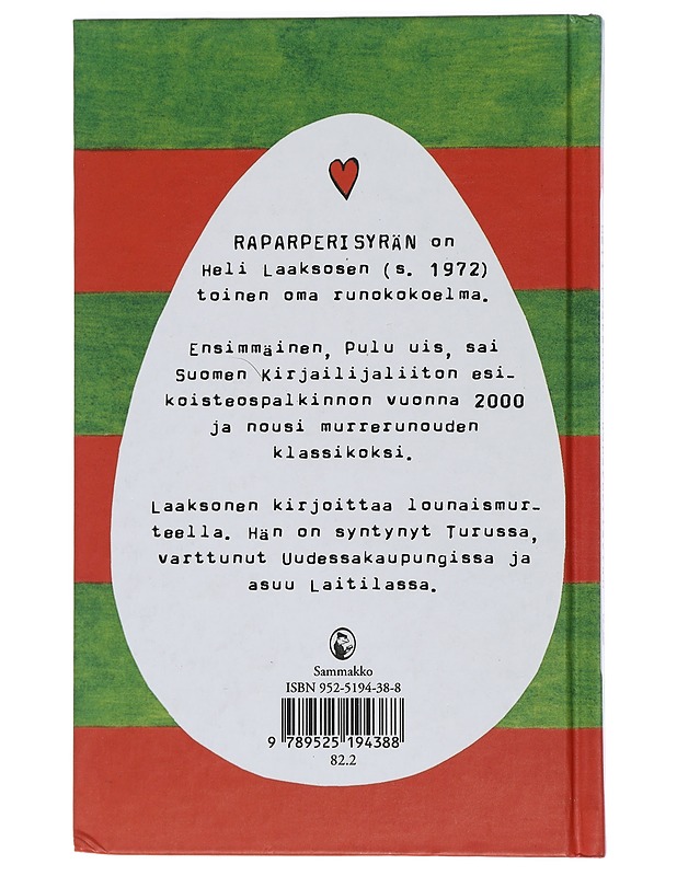 Raparperisyrän - Heli Laaksonen - Runot ja näytelmät - 10105441482 - 1