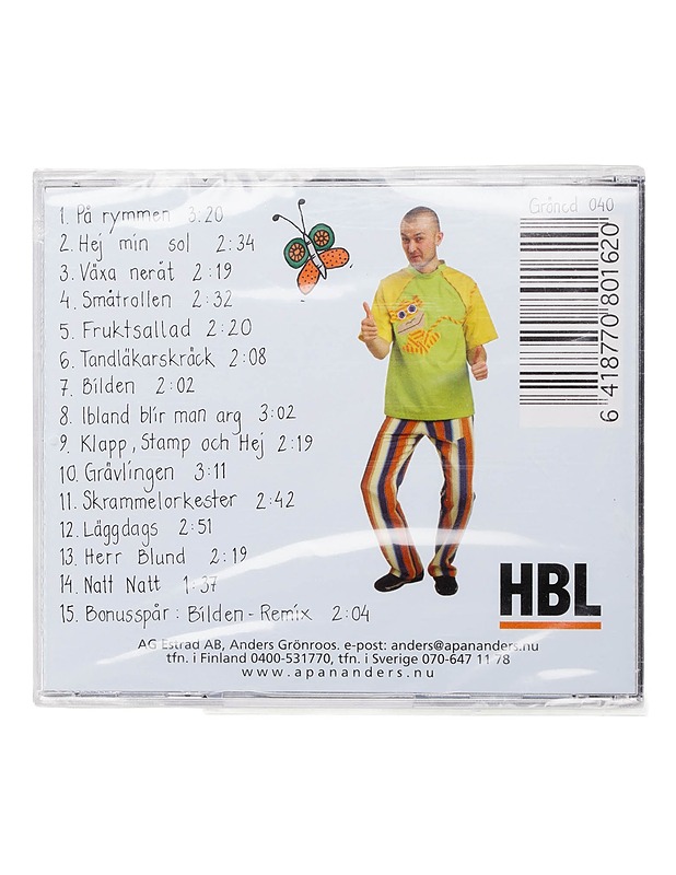 Anders Grönroos - Apan Anders På Rymmen - CD - CD-levyt - 10105441495 - 1