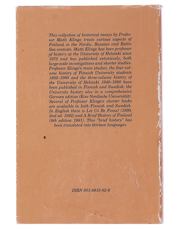 The Finnish tradition: Essays on structures and identities in the north of Europe - Klinge, Matti - Tietokirjat ja oppaat - 10105441528 - 1