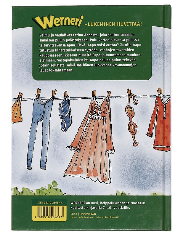 Aapo ja puhuva pulu - Aho, Tuulia - Lastenkirjat - 10105441611 - 1