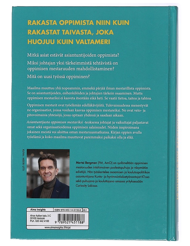 Asiantuntijasta oppimisen mestariksi : näin lisäät organisaatiosi vetovoimaa - Mertzi Bergman - Tietokirjat ja oppaat - 10105441614 - 1