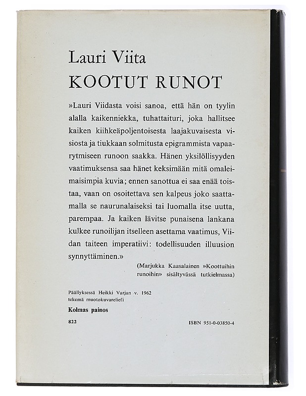 Kootut runot - Lauri Viita - Runot ja näytelmät - 10105441623 - 1