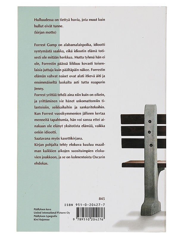 Forrest Gump : kunnian mies - Groom, Winston - Romaanit ja novellit - 10105441638 - 1