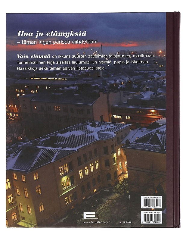 Vain elämää : suurenmoisia lauluja - Kari, Virpi - Musiikki- ja elokuvakirjat - 10105441639 - 1