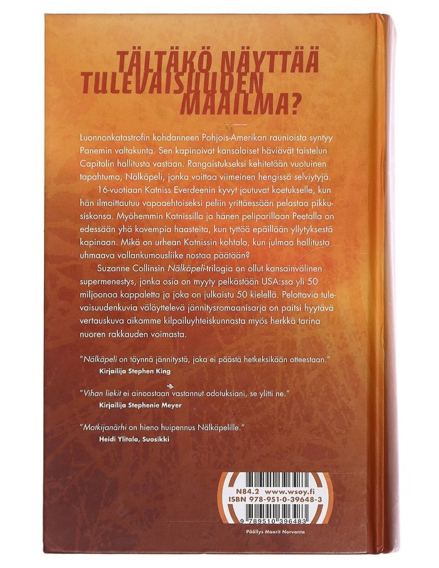 Nälkäpeli 1-3 - Collins, Suzanne - Jännitys ja dekkarit - 10105441663 - 1